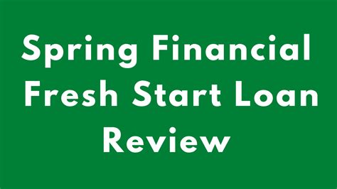 Fresh Start Loans Reviews